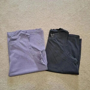 Set of 2 Kersh Tank  Tops Small Purple Grey Sleeveless Tops